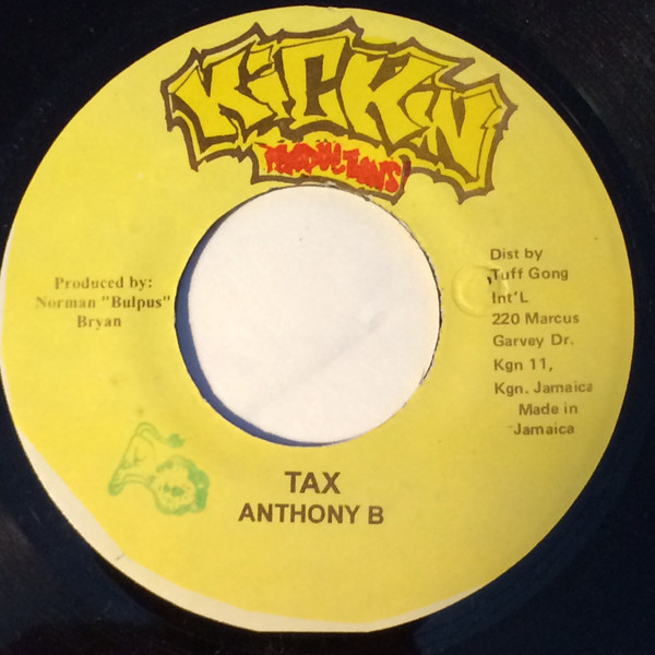 Cover Anthony B - Tax (7) Schallplatten Ankauf