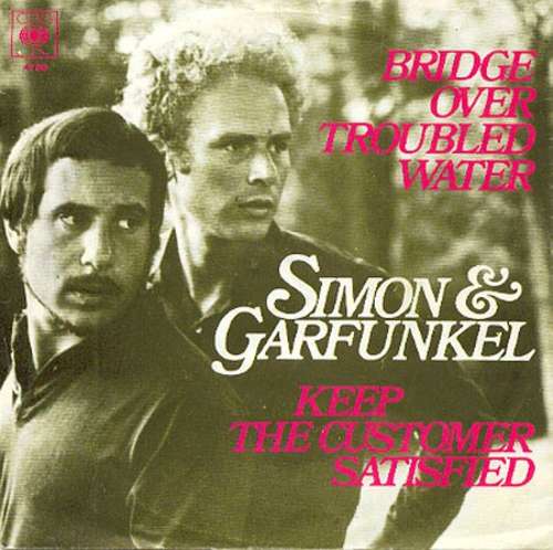 Cover Simon & Garfunkel - Bridge Over Troubled Water / Keep The Customer Satisfied (7, Single) Schallplatten Ankauf