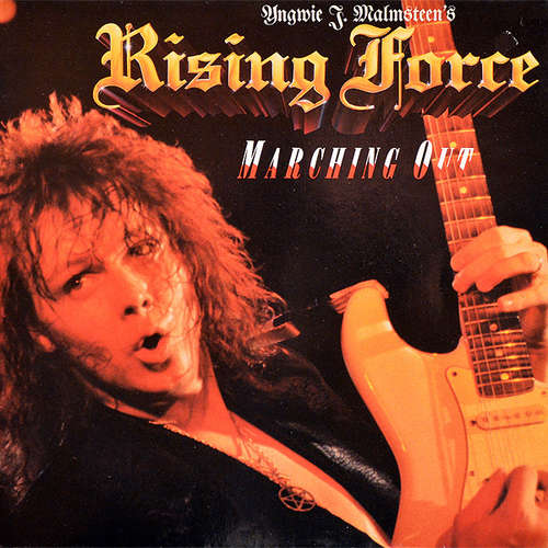 Cover Yngwie J. Malmsteen's Rising Force - Marching Out (LP, Album) Schallplatten Ankauf
