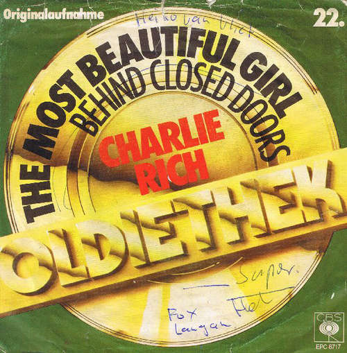 Cover Charlie Rich - The Most Beautiful Girl (7, Single, RE) Schallplatten Ankauf