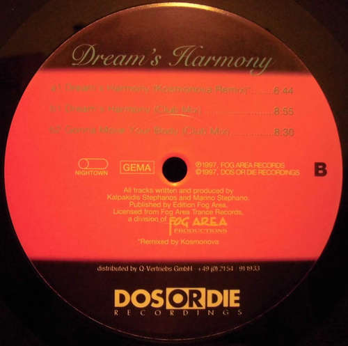 Cover DJ Kalpa & Marino Stephano - Dream's Harmony (12) Schallplatten Ankauf