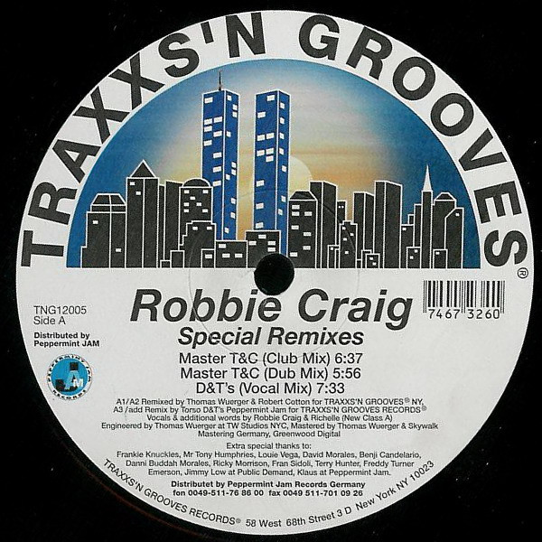 Cover Robbie Craig - Special (Remixes) (12) Schallplatten Ankauf