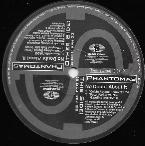 Bild Phantomas - No Doubt About It (12, Promo) Schallplatten Ankauf