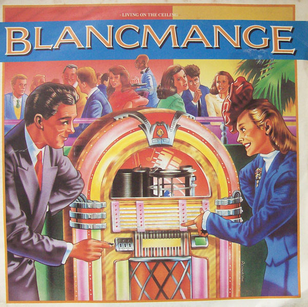 Cover Blancmange - Living On The Ceiling (7, Single, Sil) Schallplatten Ankauf