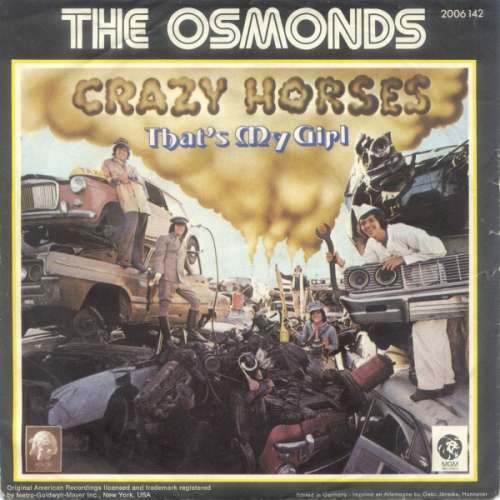Cover The Osmonds - Crazy Horses (7, Single) Schallplatten Ankauf