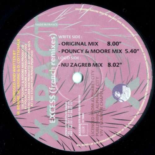 Cover X-Pact - Excess (French Remixes) (12) Schallplatten Ankauf