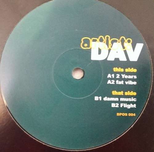 Cover Dav - 2 Years (12) Schallplatten Ankauf
