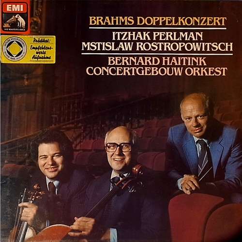 Cover Brahms* — Itzhak Perlman, Mstislaw Rostropowitsch* - Bernard Haitink, Concertgebouw Orkest* - Doppelkonzert (LP) Schallplatten Ankauf