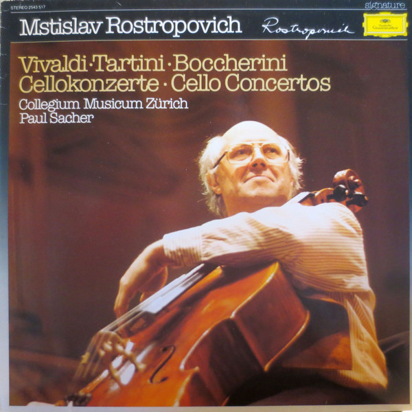 Cover Mstislav Rostropovich / Vivaldi* • Tartini* • Boccherini* - Cellokonzerte • Cello Concertos (LP, RE) Schallplatten Ankauf