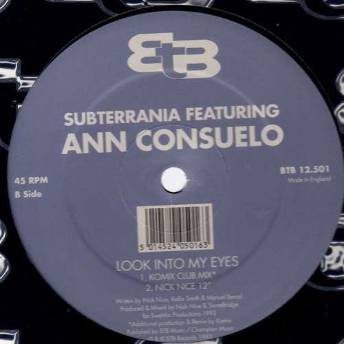 Cover Subterrania Featuring Ann Consuelo - Look Into My Eyes (12) Schallplatten Ankauf