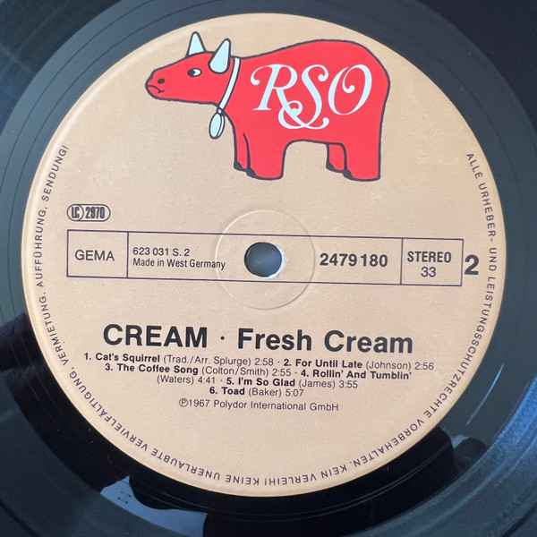 Cover Cream (2) - Fresh Cream (LP, Album, RE) Schallplatten Ankauf