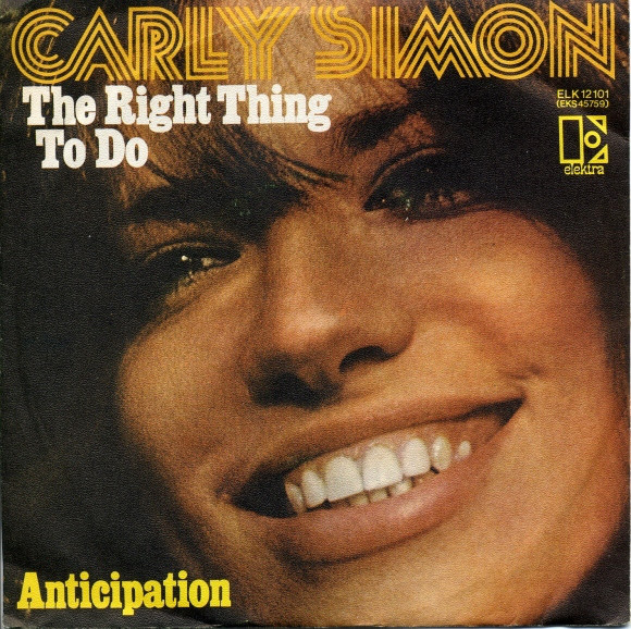 Cover Carly Simon - The Right Thing To Do (7, Single) Schallplatten Ankauf