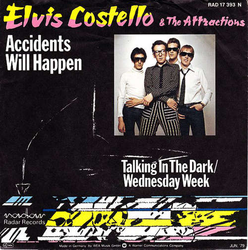 Cover Elvis Costello & The Attractions - Accidents Will Happen (7, Single) Schallplatten Ankauf