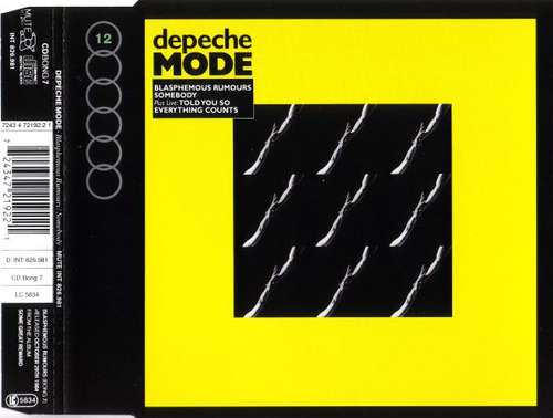 Cover Depeche Mode - Blasphemous Rumours / Somebody (CD, Single, RE) Schallplatten Ankauf
