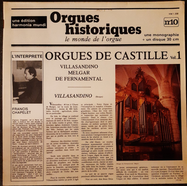 Cover Francis Chapelet - Orgues De Castille Vol. 1 (LP) Schallplatten Ankauf