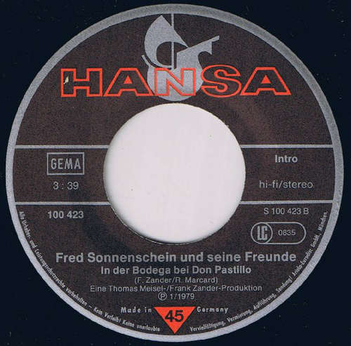 Cover Fred Sonnenschein Und Seine Freunde - Ich Wünsch Mir Lieber 'Nen Tirolerhut (7, Single) Schallplatten Ankauf