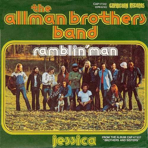 Cover The Allman Brothers Band - Ramblin' Man / Jessica (7, Single) Schallplatten Ankauf