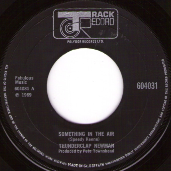 Cover Thunderclap Newman - Something In The Air (7, Single, Lar) Schallplatten Ankauf