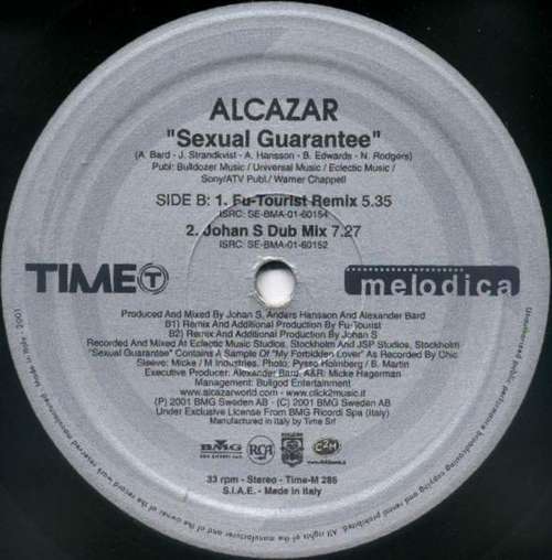 Cover Alcazar - Sexual Guarantee (12) Schallplatten Ankauf
