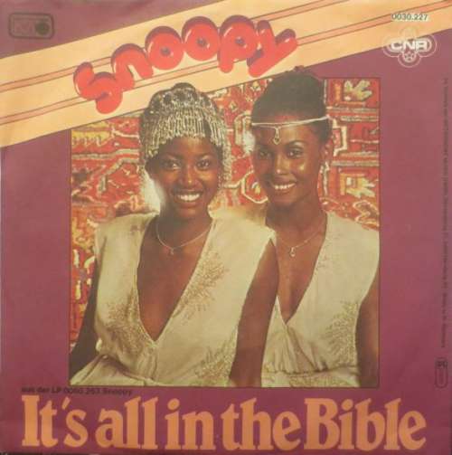 Cover Snoopy (3) - It's All In The Bible (7, Single) Schallplatten Ankauf