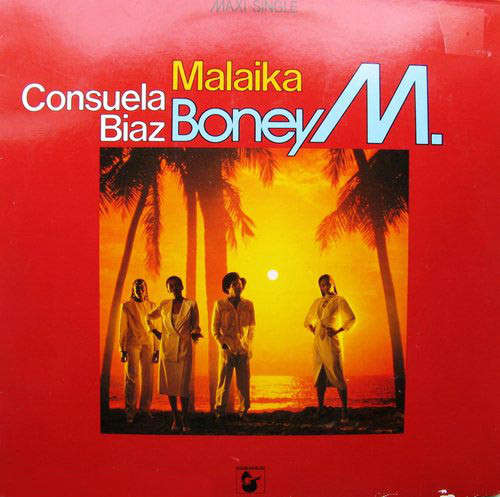 Cover Boney M. - Malaika / Consuela Biaz (12, Maxi) Schallplatten Ankauf