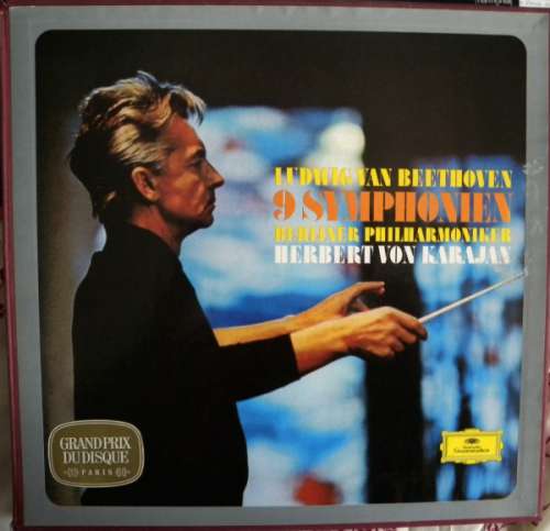 Cover Ludwig van Beethoven - Herbert von Karajan, Berliner Philharmoniker - 9 Symphonien (8xLP + Box, Album) Schallplatten Ankauf