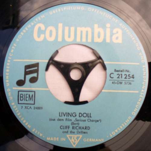 Cover Cliff Richard - Living Doll (7, Single, Mono) Schallplatten Ankauf