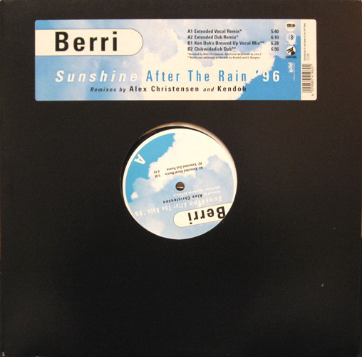 Cover BERRi - Sunshine After The Rain '96 (12) Schallplatten Ankauf