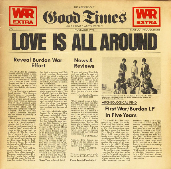 Cover War Featuring Eric Burdon* - Love Is All Around (LP, Album) Schallplatten Ankauf