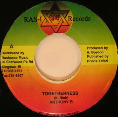 Cover Anthony B - Togetherness (7) Schallplatten Ankauf