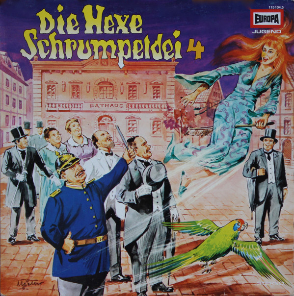 Cover Eberhard Alexander-Burgh - Die Hexe Schrumpeldei 4 - Und Ihre Wunderbrille (LP) Schallplatten Ankauf