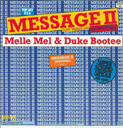Cover Melle Mel & Duke Bootee - Message II (Survival) (12, Single) Schallplatten Ankauf