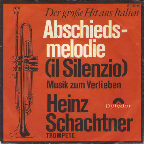 Cover Heinz Schachtner - Abschiedsmelodie (Il Silenzio) (7, Single, Mono) Schallplatten Ankauf