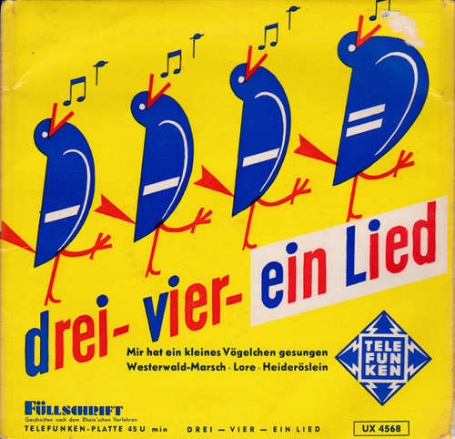 Cover Musikkorps der Schutzpolizei, Berlin* - Drei...Vier...Ein Lied (7, EP) Schallplatten Ankauf