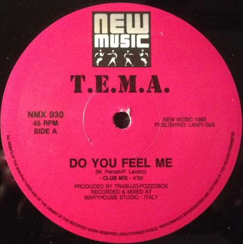 Cover T.E.M.A. - Do You Feel Me (12) Schallplatten Ankauf