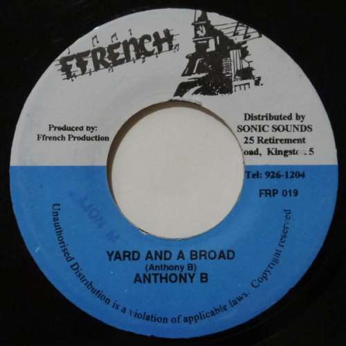 Cover Anthony B - Yard And A Broad (7) Schallplatten Ankauf