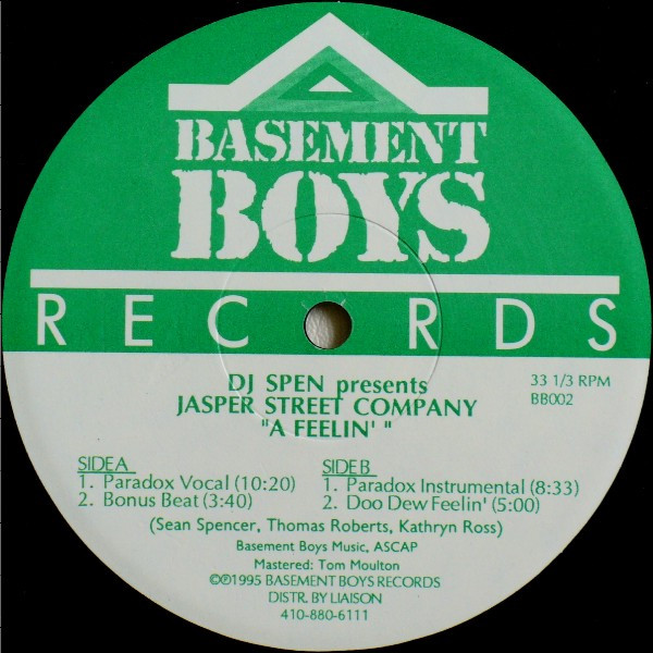 Cover DJ Spen Presents Jasper Street Company* - A Feelin' (12) Schallplatten Ankauf