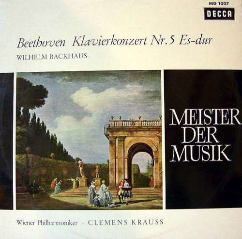 Bild Beethoven* - Wilhelm Backhaus - Wiener Philharmoniker - Clemens Krauss - Klavierkonzert Nr. 5 Es-dur (LP, Album, Mono) Schallplatten Ankauf