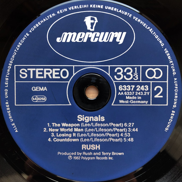 Cover Rush - Signals (LP, Album) Schallplatten Ankauf