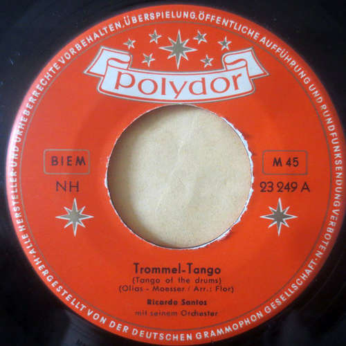 Cover Ricardo Santos Mit Seinem Orchester* - Trommel-Tango / Tango Im Regen (7, Single) Schallplatten Ankauf