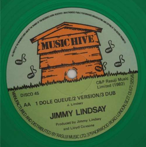 Cover Jimmy Lindsay - Turn Out The Lights / Dole Queue (12, Gre) Schallplatten Ankauf
