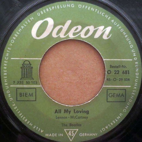 Cover The Beatles - All My Loving (7, Single, Mono) Schallplatten Ankauf