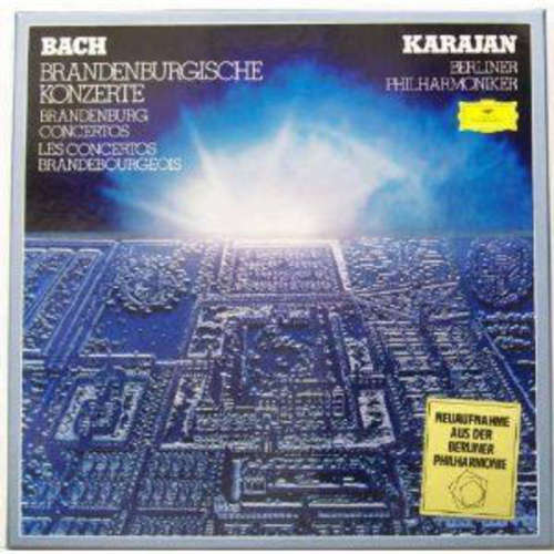 Cover Bach*, Karajan*, Berliner Philharmoniker - Brandenburgische Konzerte / Brandenburg Concertos / Les Concertos Brandebourgeois (2xLP + Box) Schallplatten Ankauf