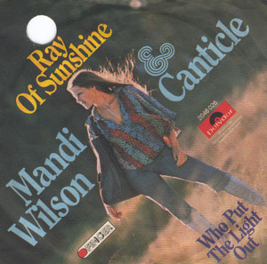 Cover Mandi Wilson & Canticle - Ray Of Sunshine (7, Single) Schallplatten Ankauf