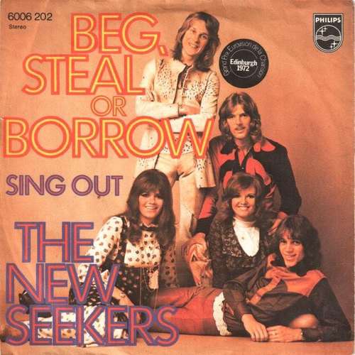 Cover The New Seekers - Beg, Steal Or Borrow (7, Single) Schallplatten Ankauf