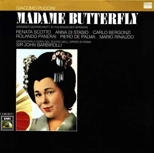 Cover Giacomo Puccini - Madame Butterfly (Grosser Querschnitt In Italienischer Sprache) (LP) Schallplatten Ankauf