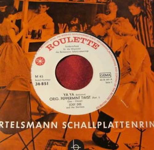 Cover Joey Dee And The Starliters* - Ya Ya (7, EP, Club) Schallplatten Ankauf