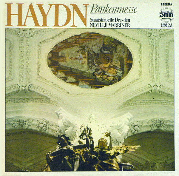 Cover Haydn*, Staatskapelle Dresden, Neville Marriner* - Paukenmesse (LP, DMM) Schallplatten Ankauf