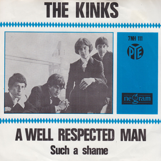Cover The Kinks - A Well Respected Man (7, Single, Blu) Schallplatten Ankauf