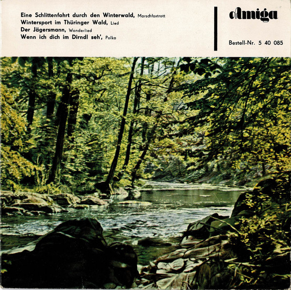 Cover Waltraut Schulz Und Herbert Roth* Mit Instrumentalgruppe* - Eine Schlittenfahrt Durch Den Winterwald / Wintersport Im Thüringer Wald / Der Jägersmann / Wenn Ich Dich Im Dirndl Seh' (7, EP, Mono, RE) Schallplatten Ankauf